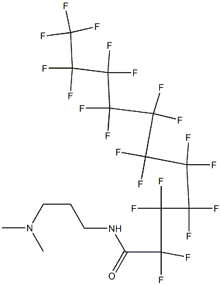 N-[3-(Dimethylamino)propyl]-2,2,3,3,4,4,5,5,6,6,7,7,8,8,9,9,10,10,11,11,11-henicosafluoroundecanamide 구조식 이미지