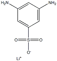 3,5-Diaminobenzenesulfonic acid lithium salt Structure