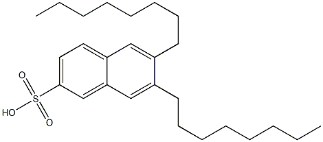 6,7-Dioctyl-2-naphthalenesulfonic acid Structure