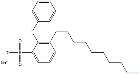 3-Decyl-2-phenoxybenzenesulfonic acid sodium salt 구조식 이미지