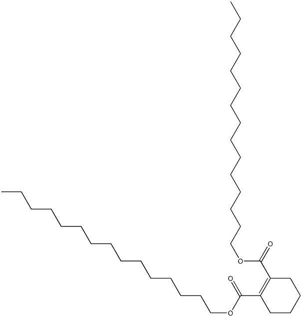 1-Cyclohexene-1,2-dicarboxylic acid dipentadecyl ester 구조식 이미지