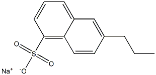 6-Propyl-1-naphthalenesulfonic acid sodium salt Structure