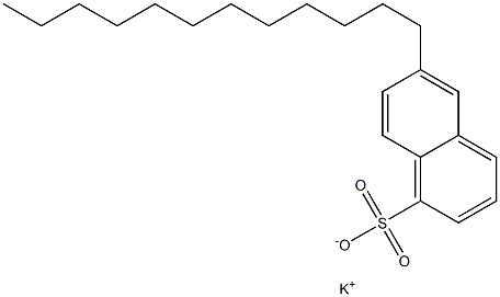 6-Dodecyl-1-naphthalenesulfonic acid potassium salt Structure