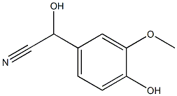 3-Methoxy-4-hydroxymandelonitrile 구조식 이미지