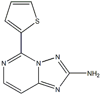 2-Amino-5-(2-thienyl)[1,2,4]triazolo[1,5-c]pyrimidine 구조식 이미지