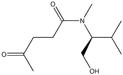 N-[(S)-1-Hydroxymethyl-2-methylpropyl]-N-methyl-4-oxovaleramide Structure