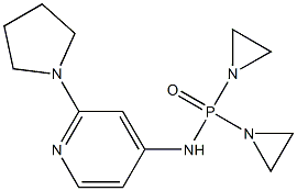 Bis(1-aziridinyl)[[2-(1-pyrrolidinyl)-4-pyridyl]amino]phosphine oxide Structure