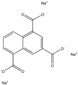 1,3,5-Naphthalenetricarboxylic acid trisodium salt Structure