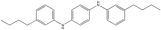 N,N'-Bis(3-butylphenyl)-p-phenylenediamine 구조식 이미지