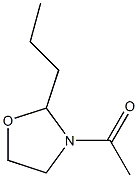 3-Acetyl-2-propyloxazolidine 구조식 이미지