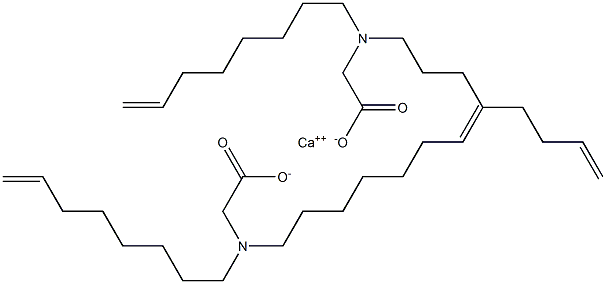 Bis[N,N-di(7-octenyl)glycine]calcium salt 구조식 이미지