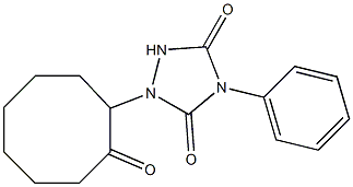 4-Phenyl-1-(2-oxocyclooctyl)-1,2,4-triazolidine-3,5-dione 구조식 이미지