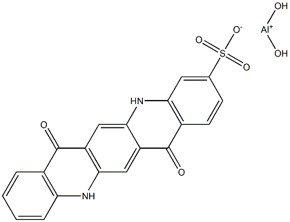 5,7,12,14-Tetrahydro-7,14-dioxoquino[2,3-b]acridine-3-sulfonic acid dihydroxyaluminum salt 구조식 이미지
