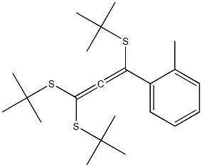 1-(2-Methylphenyl)-1,3,3-tris(tert-butylthio)propadiene Structure