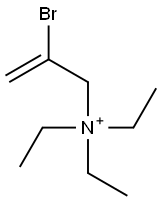 N-(2-Bromoallyl)-N,N-diethylethanaminium 구조식 이미지