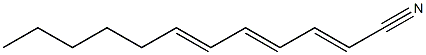 2,4,6-Dodecatrienenitrile Structure