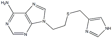 9-[2-[(1H-Imidazol-4-yl)methylthio]ethyl]-9H-purin-6-amine Structure