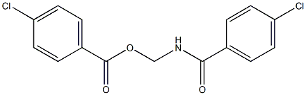 4-Chlorobenzoic acid [[4-chlorobenzoyl]amino]methyl ester 구조식 이미지