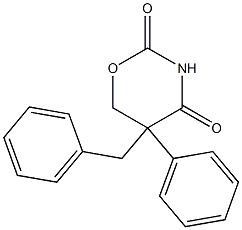 5,6-Dihydro-5-benzyl-5-phenyl-2H-1,3-oxazine-2,4(3H)-dione Structure