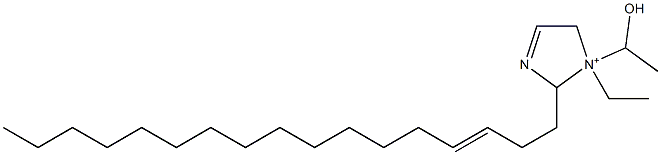 1-Ethyl-2-(3-heptadecenyl)-1-(1-hydroxyethyl)-3-imidazoline-1-ium Structure