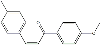(Z)-4'-Methoxy-4-methylchalcone 구조식 이미지