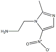 1-(2-Aminoethyl)-2-methyl-5-nitro-1H-imidazole 구조식 이미지