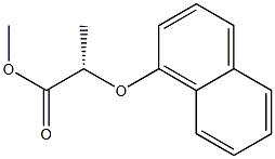 [S,(+)]-2-(1-Naphtyloxy)propionic acid methyl ester 구조식 이미지