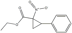 1-Nitro-2-phenylcyclopropanecarboxylic acid ethyl ester 구조식 이미지