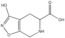 4,5,6,7-Tetrahydro-3-hydroxyisoxazolo[5,4-c]pyridine-5-carboxylic acid Structure