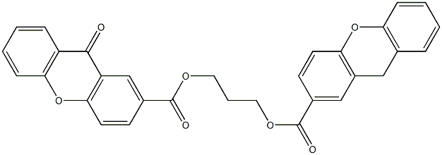 9-Oxo[2,2'-[trimethylenebis(oxycarbonyl)]bis[9H-xanthene]] 구조식 이미지