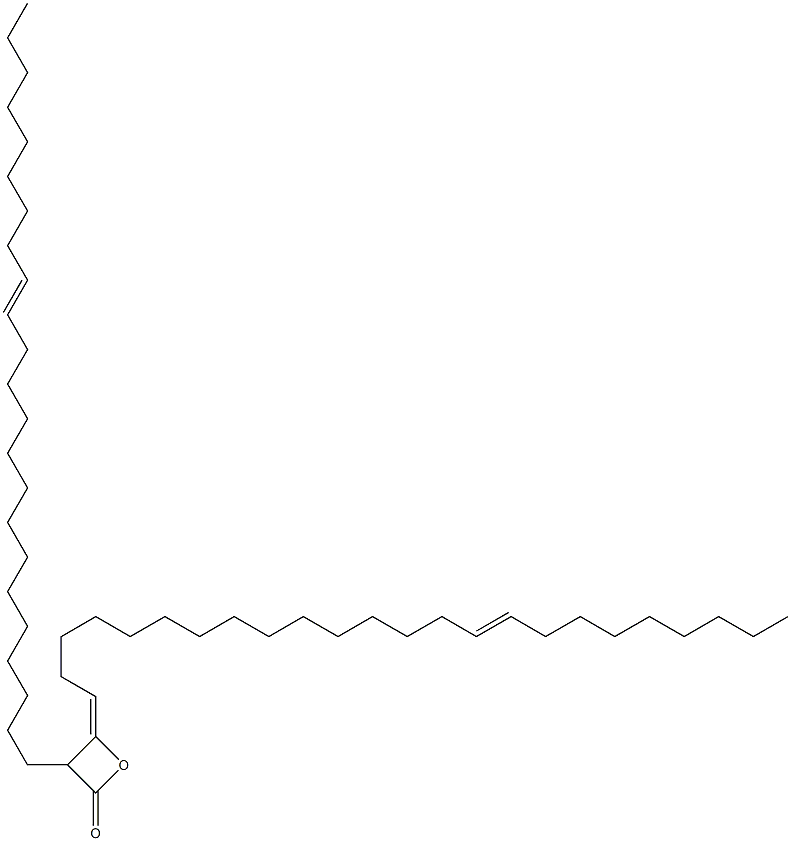 3-(14-Tricosenyl)-4-(15-tetracosen-1-ylidene)oxetan-2-one 구조식 이미지