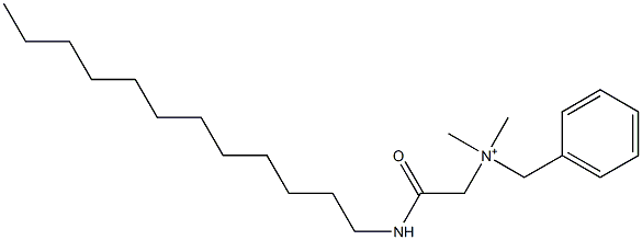 N-[2-(Dodecylamino)-2-oxoethyl]-N,N-dimethylbenzenemethanaminium 구조식 이미지