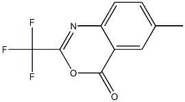 2-Trifluoromethyl-6-methyl-4H-3,1-benzoxazin-4-one 구조식 이미지