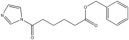 6-(1H-Imidazol-1-yl)-6-oxohexanoic acid benzyl ester 구조식 이미지