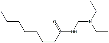 N-[(Diethylamino)methyl]octanamide 구조식 이미지