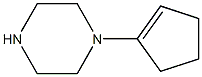 1-(1-Cyclopentenyl)piperazine 구조식 이미지