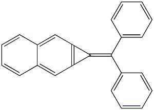 1-Benzhydrylidene-1H-cyclopropa[b]naphthalene 구조식 이미지