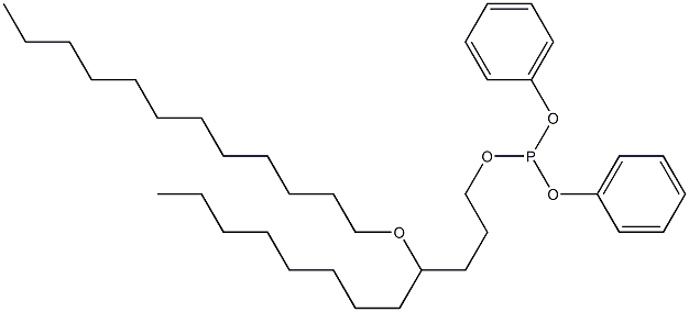 Phosphorous acid 4-(dodecyloxy)dodecyldiphenyl ester Structure