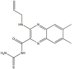 6,7-Dimethyl-3-(allylamino)-N-thiocarbamoylquinoxaline-2-carboxamide 구조식 이미지