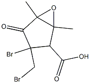 3-Bromo-3-bromomethyl-1,5-dimethyl-4-oxo-6-oxabicyclo[3.1.0]hexane-2-carboxylic acid 구조식 이미지
