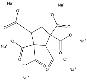 1,1,2,3,3,4-Cyclopentanehexacarboxylic acid hexasodium salt Structure