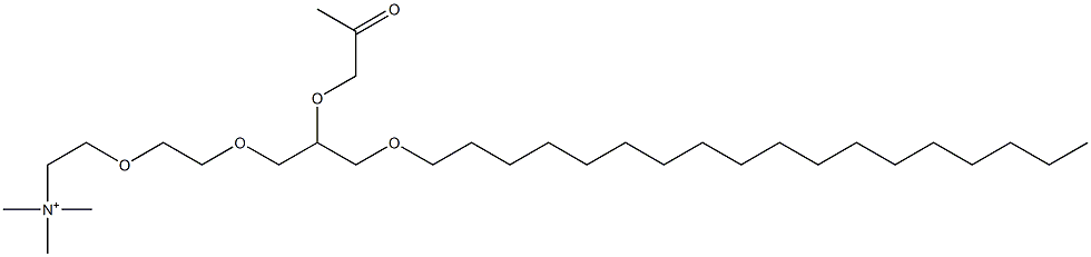 N-[2-[2-(3-Octadecyloxy-2-(2-oxopropoxy)propoxy)ethoxy]ethyl]-N,N,N-trimethylaminium 구조식 이미지