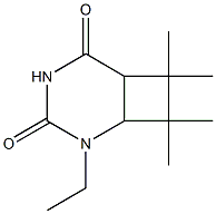 2-Ethyl-7,7,8,8-tetramethyl-2,4-diazabicyclo[4.2.0]octane-3,5-dione Structure