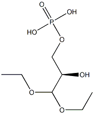 Phosphoric acid dihydrogen (R)-3,3-diethoxy-2-hydroxypropyl ester 구조식 이미지