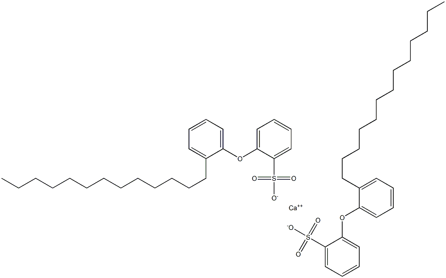 Bis[2-(2-tridecylphenoxy)benzenesulfonic acid]calcium salt 구조식 이미지