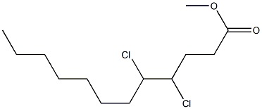 4,5-Dichlorododecanoic acid methyl ester Structure