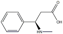 [R,(+)]-3-(Methylamino)-3-phenylpropionic acid 구조식 이미지