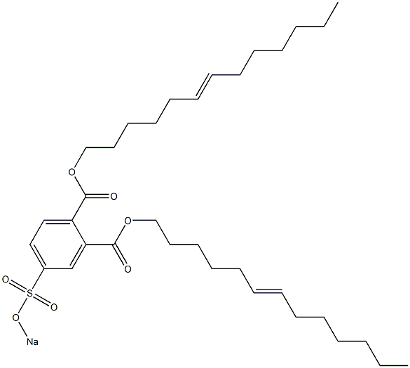 4-(Sodiosulfo)phthalic acid di(6-tridecenyl) ester 구조식 이미지