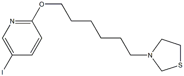 5-Iodo-2-[[6-(3-thiazolidinyl)hexyl]oxy]pyridine 구조식 이미지