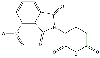 N-(2,6-Dioxopiperidine-3-yl)-3-nitrophthalimide Structure